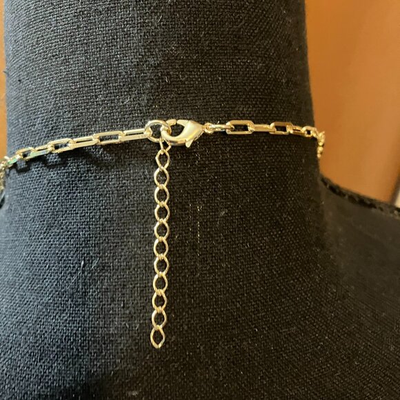 Citrine Point 18K Yellow Gold Over Brass Slide Pendant With 28.5"Chain. - Picture 6 of 7